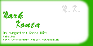mark konta business card